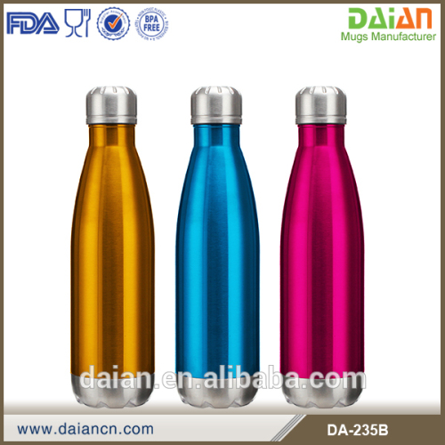 Customized logo single layer stainless steel swell water bottle