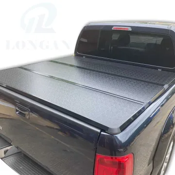 Black Hard Tri-Fold Tonneau Cover for F150 - 4X4 Full Aluminum Truck Bed Cover