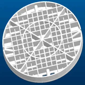 injection plastic mould for plastic manhole cover