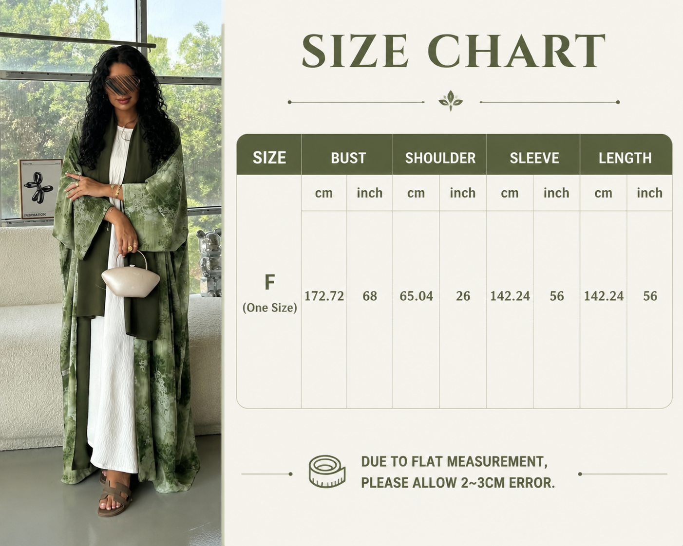 Summer Floral Chiffon Open Abaya