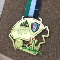 Médaille de course de marathon 5K avec ruban