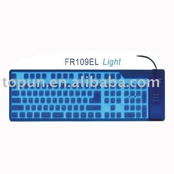 pc keyboard TP-FR109EL, silicon , flexible computer keyboard