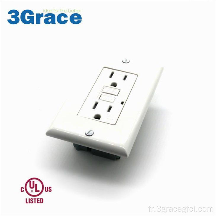 15a LED Light American GFCI Wall Outlet