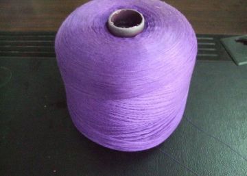 20s/3 Dyeing 100% Polyester Spun Thread , Purple Pink Black