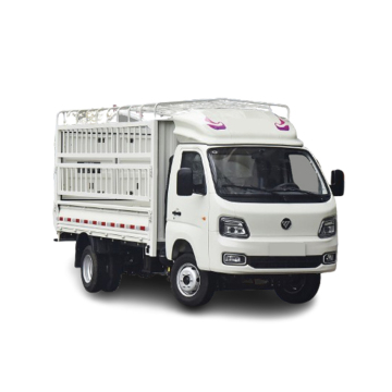 Hot Sale: 4x2 6-Wheeler Single Row Cab Truck with 2 Seats, 5 Speed Manual Transmission, Gasoline Engine 144HP, 3.5 Ton Capacity Fence Box Cargo Truck