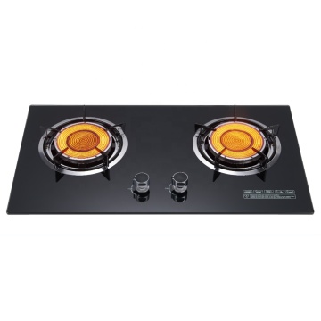 Kitchen Appliance Cooktops Tempered Glass Cooking Stoves Burner Built in Induction Hob Gas Stove Price with 2 Burner