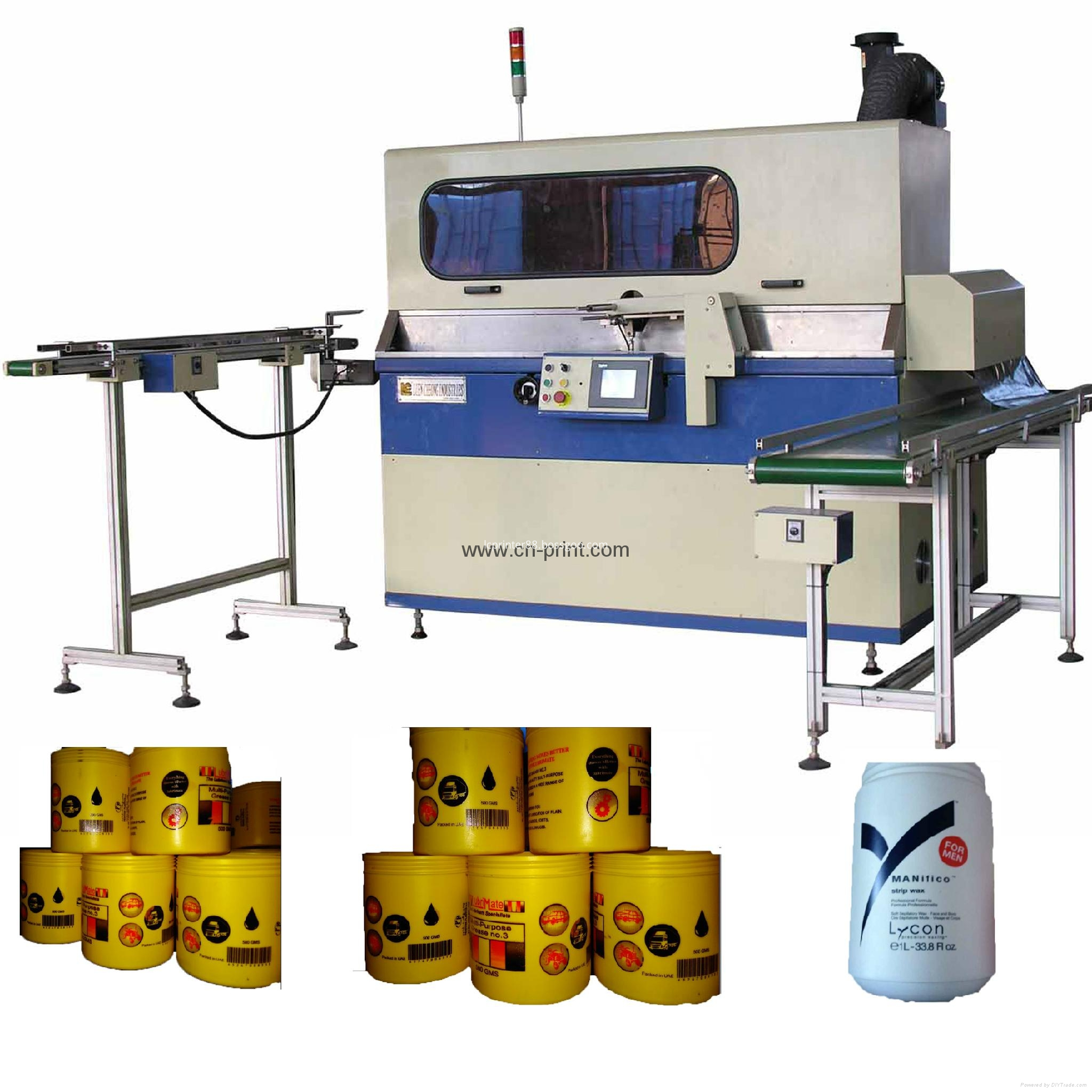 Full-Automatic Cans Screen Printer with UV Drying System