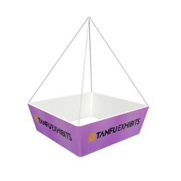 TANFU Hanging Sign Tapered Square Shape for Trade Show