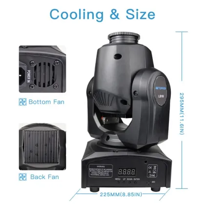 10W Mini Moving Head Stage Spot mini Moving 9/11 Channels 7 colors Mini LED Moving Head