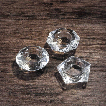 Bling Glass Candlestick Holders for Wedding or Home Decoration