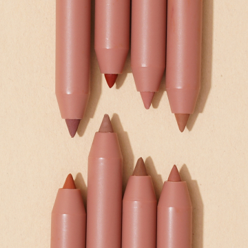 Rose Gold Bold Matte Long Lasting Lip Pencil with Blending Brush