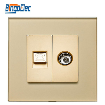 تلفزيون Bingoelec CE ROHS مع TE Wall Socket ، لوحة زجاجية متشددة ، 86 × 86 مم