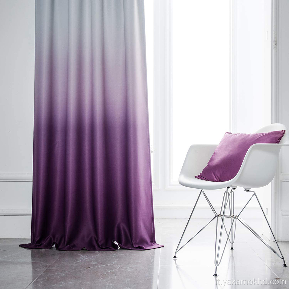 Tende Ombre viola con tasca per asta