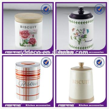 Ceramic kitchen container cookie canister