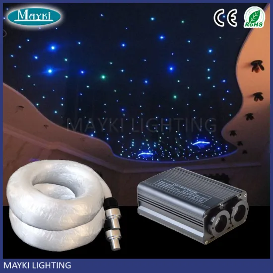 RGB fibre optic LED with 32w LED color change star material and RF remote controller