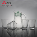 Design glass printing glass jug red drink glass