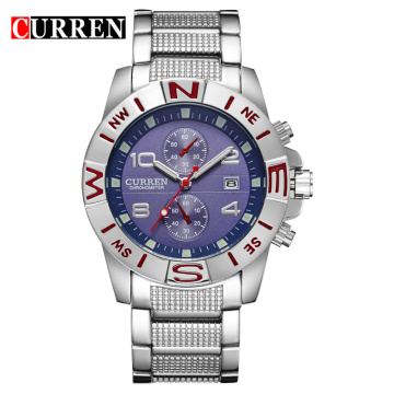 Fashion Rose Gold Watch Men Stainless Steel