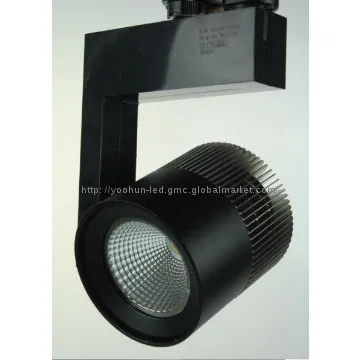 20W dimmable 3phase led track light rail cob led track rail lighting