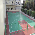 Backyard multi-sport game court floor