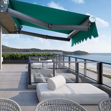 Aluminum Wall Hinged Rain and Sun Prevention Cafe Window Awning