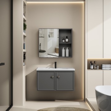 Mobile moderno per bagno in PVC di alta qualità con lavandino