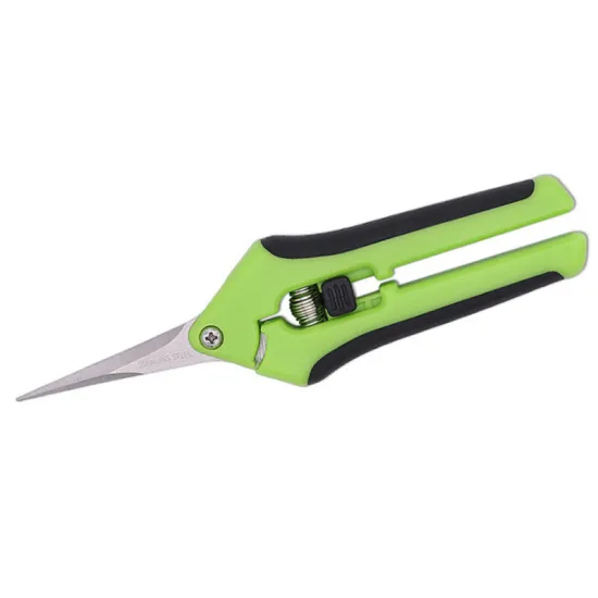 New Arrival: Stainless Steel Green Flower Cutting Scissors with PP TPR Handle