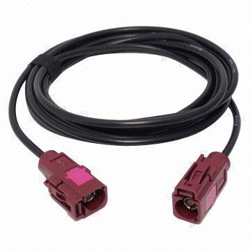 RF Pigtail Cable, Bordeaux-violet Female to Male, 50 Ohms Impedance