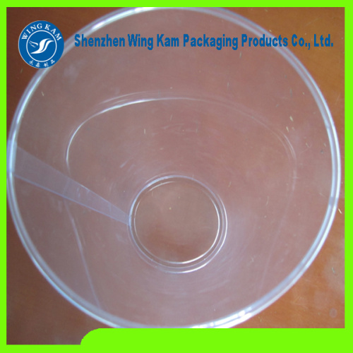 Plastic round cylinder clear boxes with food grade character for cookies