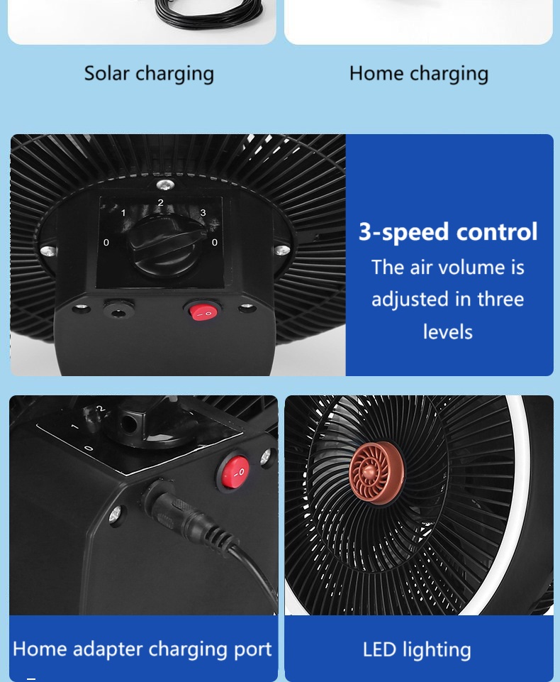 solar powered fans for home