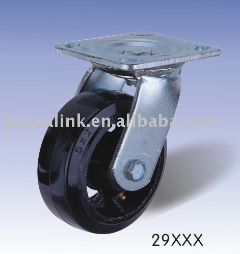 mold on rubber swivel heavy duty caster