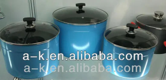 Aluminum cooking pot in ceramic coating