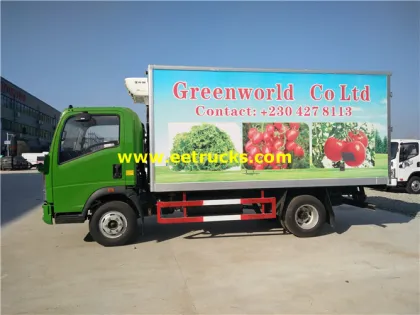 2ton HOWO Refrigerated Light Vehicles