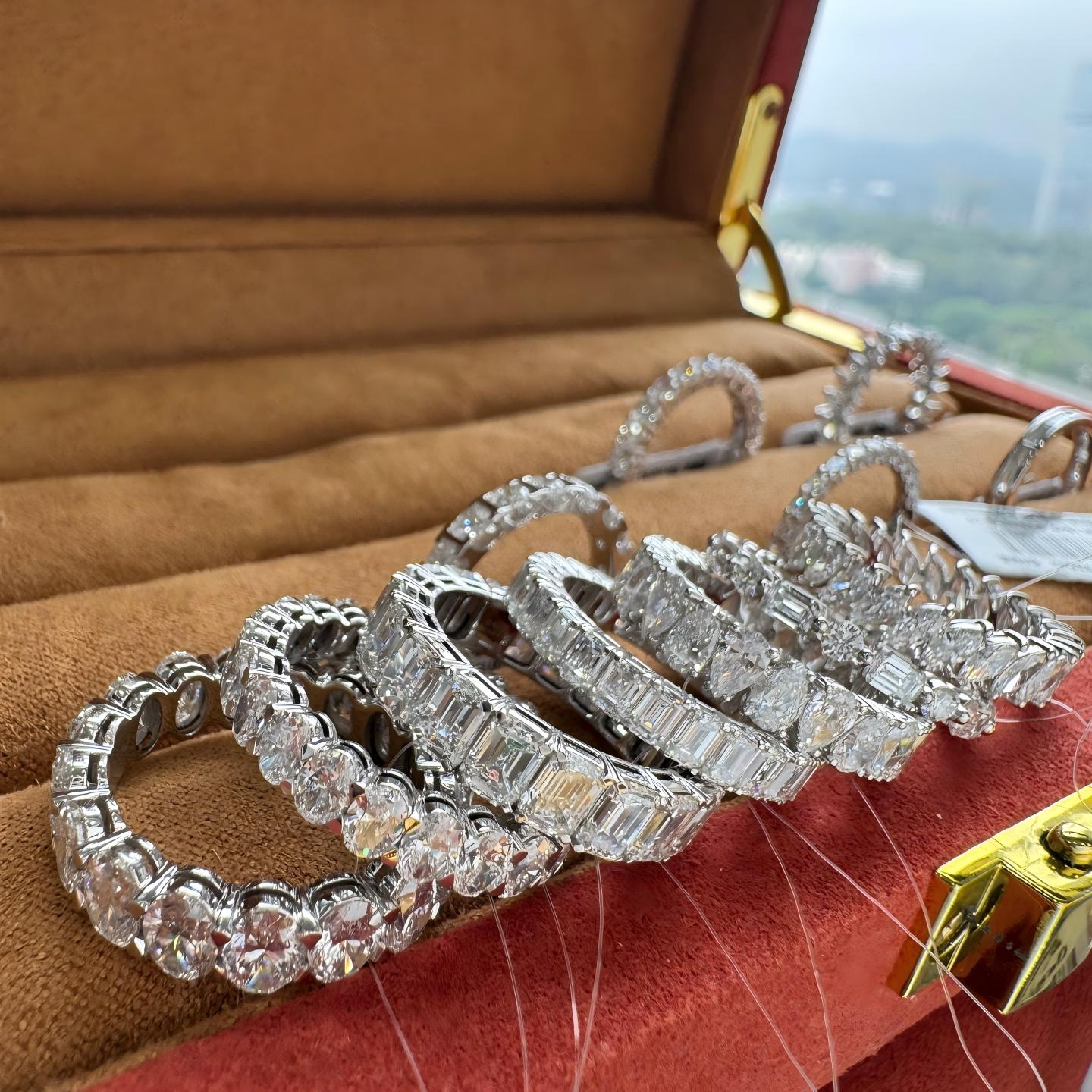 Eternity Band ရွေးချယ်မှုဖြင့် Professional Jewelry Presentation Box