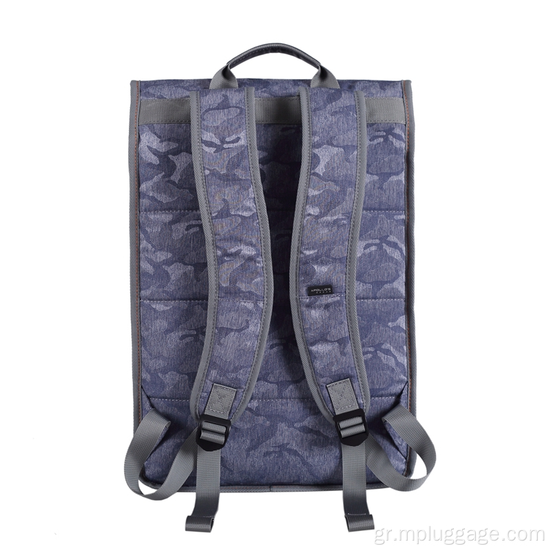 Camo clamshell τύπος casual laptop backpack προσαρμογή