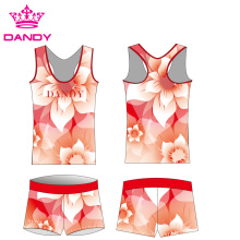 Sublimated Flowers Printing Women Cheer Practice Wear