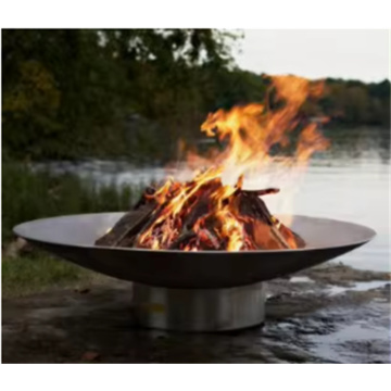 Round Fire Bowl Pit in Corten Steel