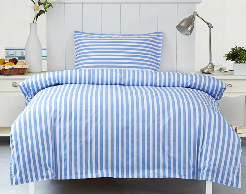 Stripe Printed Single Bed Sheet Set