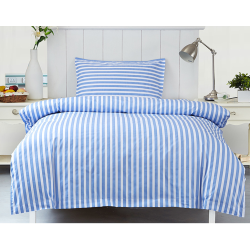 Stripe Printed Single Bed Sheet Set