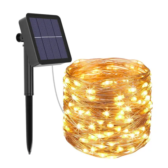 200 LED Solar Strip Light - Home Garden Copper Wire Light String for Fairy Christmas Party and Outdoor Decoration