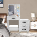 Storage Drawers Makeup Vanity Desk with Lighted Mirror