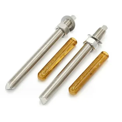 Stainless Steel, Galvanized Carbon Steel, and Chemical Anchor Bolts for Concrete Foundations