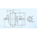 36V 250W الأسطوانة الفرامل محرك الدراجة الخلفية الكهربائية