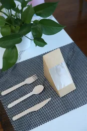 Kraft sandwich paper bag with window