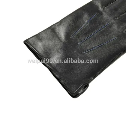 The classic gentleman men sheepskin leather gloves