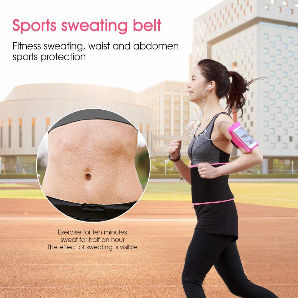 Isisindo Sokulahlekelwa Umzimba We-Sweat Waist Trimmer Band