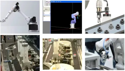 Industrial Robot and Intelligent Vision System Teaching Device: Educational Robotics Training Kit for PLC