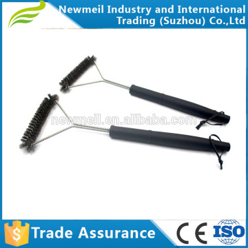 Newmeil 12 inch 18 inch stainless steel grill cleaning brush with PP handle
