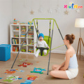 Conjunto de balanço de metal durável para brincadeiras infantis ao ar livre