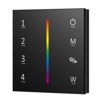Skydance 4 Zone RF Wireless Lighting Remote Wall Panel Control/4CH RGBW LED Driver Dimmer
