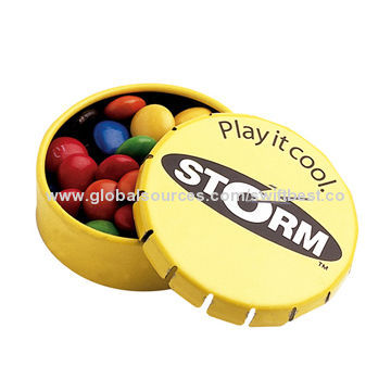 Round tin case
